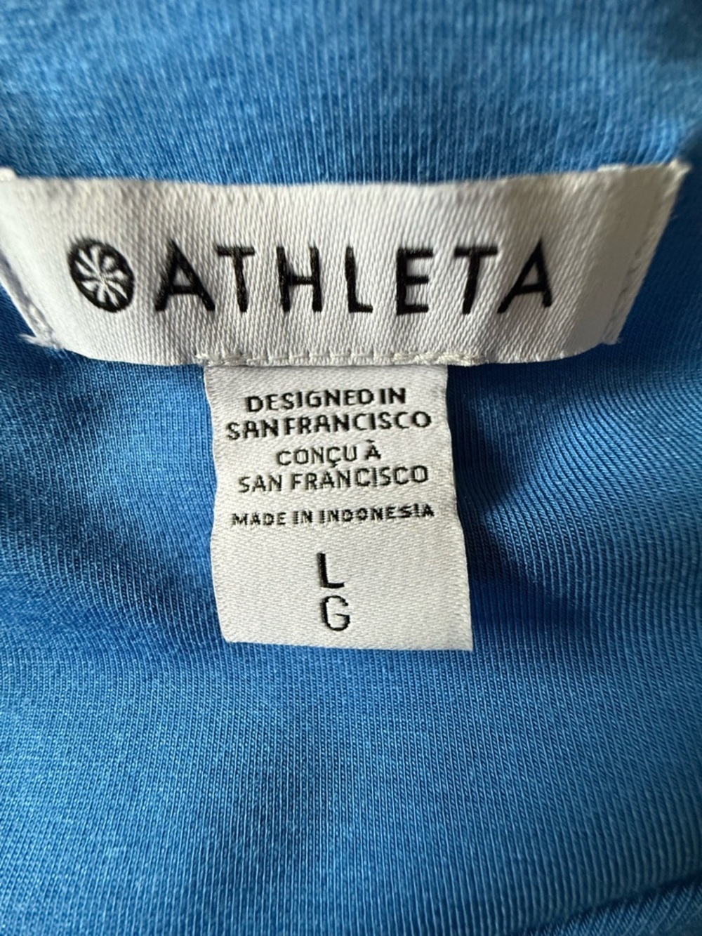 Athleta Royal Blue Sleeveless A-Line Mini Dress - Picture 4 of 5